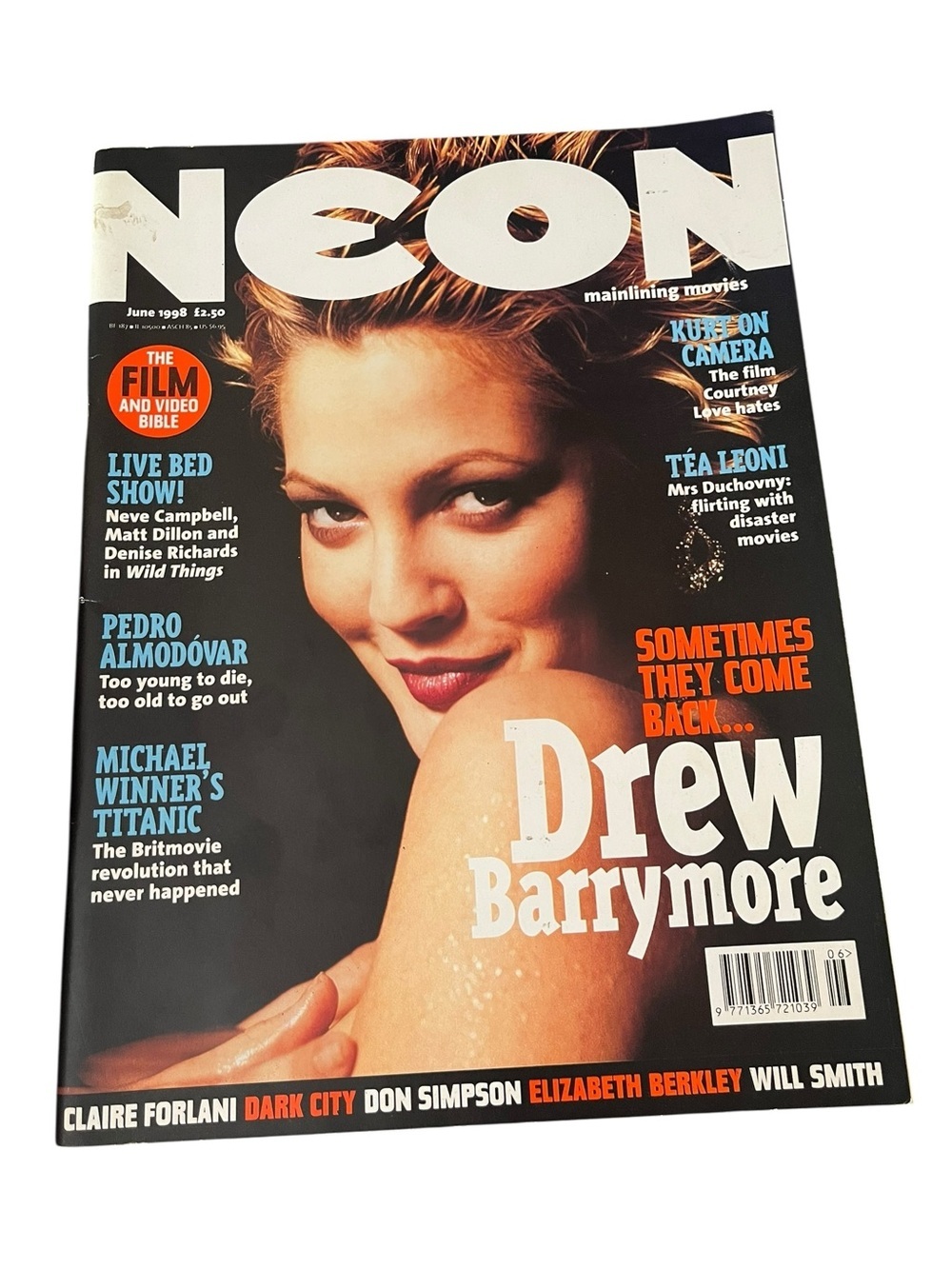 Vintage NEON Magazine Issue 18 1998 Drew Barrymore UK Film Magazine Adam Sandler
